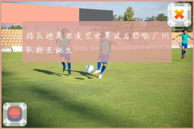 格瓦迪奥尔凌空世界波后怒吼广州队新王诞生