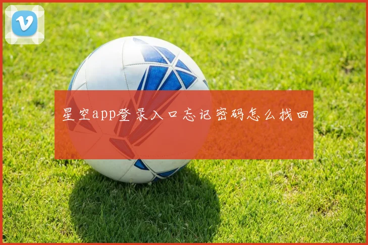 星空app登录入口忘记密码怎么找回